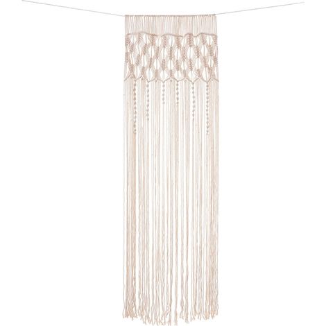 Rideau en macramé, porte, tapisserie murale, bohème, tissé à la main, mariage, fenêtre, décoration intérieure (74 x 203 cm) (1/5)