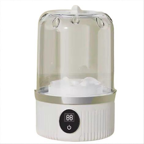 Sans fil machine à laver portable underwear nettoyeur 1 L mini socks machine à laver dehydratable laundry bucket blanc (1/5)