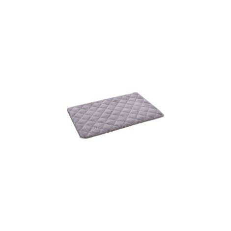 Coussin/couverture moelleuse pour chat, matelassé, gris clair, 76 x 48 cm (1/4)