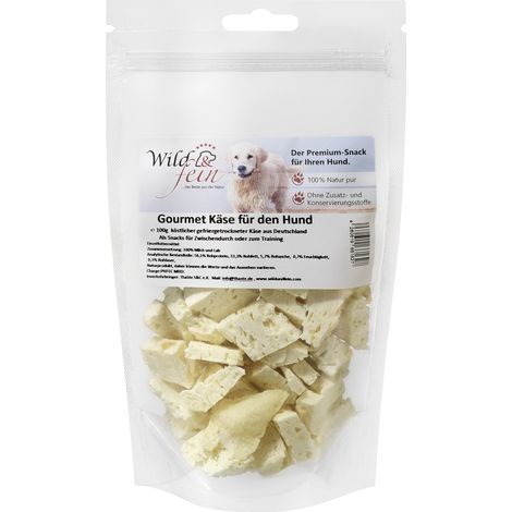 Wild & Fein Gourmet Käsesnack, gefriergetrocknet - 100 g
