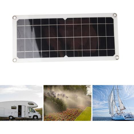 10W 12V monokristallines Solarpanel mit USB-Ausgang, mobilem Akkuladegerät, ABS-Material und IP65 (1/5)