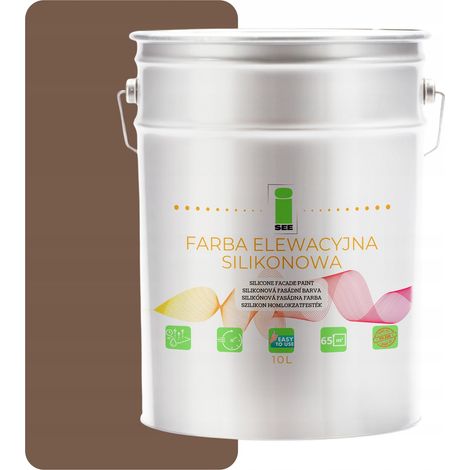 VERNICE PER FACCIATE AL SILICONE MARRONE CHIARO TONALITÀ 2 MARRONE 10L (1/5)