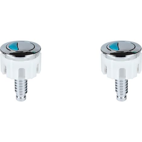 Juego de 2 pulsadores de doble descarga para inodoro, accesorios de repuesto para el tanque del inodoro (1/3)