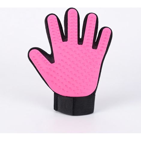 Guanto per toelettatura per gatto rosa modello 3 (1/5)