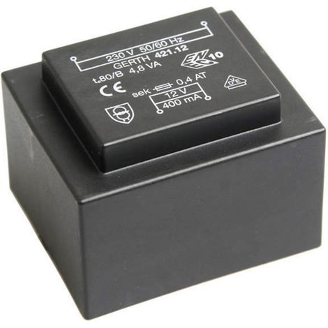 Gerth PT420901 Printtransformator 1 x 230 V 1 x 9 V/AC 4.80 VA 533 mA