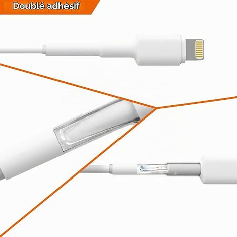 Gaine Thermorétractable Blanche Étanche, 3:1, 6,4 mm/7,9 mm/9,5 mm, Thermo Rétractable Dédiée à la Réparation et Protection des Câbles de Téléphones d'Écouteurs (1/3)