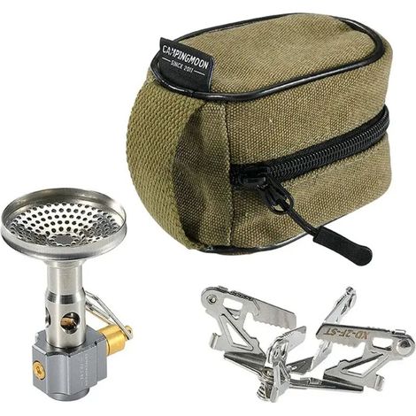 Réchaud à gaz de camping extérieur à gaz séparé, réchaud de camping, réchaud de randonnée et d'alpinisme, réchaud de cuisine portable (1/5)