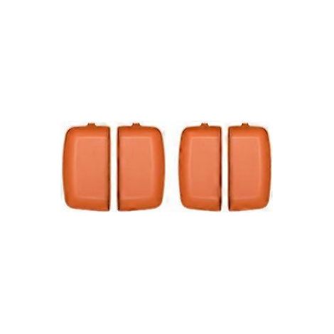 Coussinet de protection en silicone orange pour poignée de porte de voiture Lixiang 2022-2023 L7, L8 et L9. (1/5)