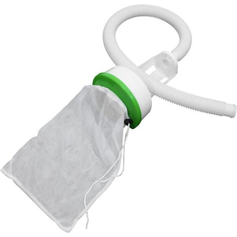1 ensemble d'écumoire de piscine avec sac de rangement en maille élastique pour le nettoyage de la piscine, y compris le tuyau et le connecteur, le support de poubelle de piscine (1/4)