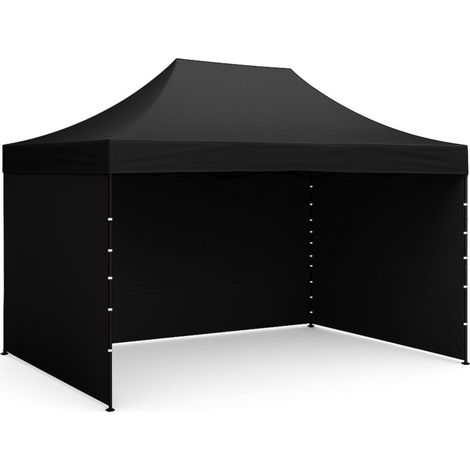 Aga Verkaufsstad Pop-Up Pavillon Partyzelten 3x4,5m Schwarz (1/5)