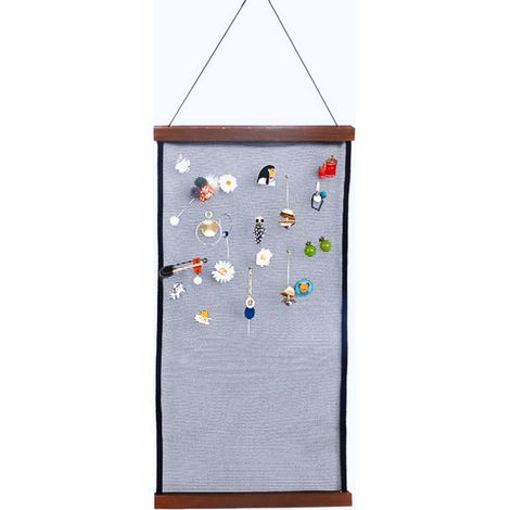 Jewelry Organizer, Wall-Mounted Jewelry Holder, Earring and Necklace Display Stand, Wall-Mounted Hanger for Earrings, Necklaces, and Bracelets (1/5)