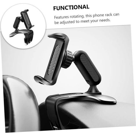 Support voiture téléphone universel - - Rotatif 360° - Ventouse renforcée - Installation une main (1/4)