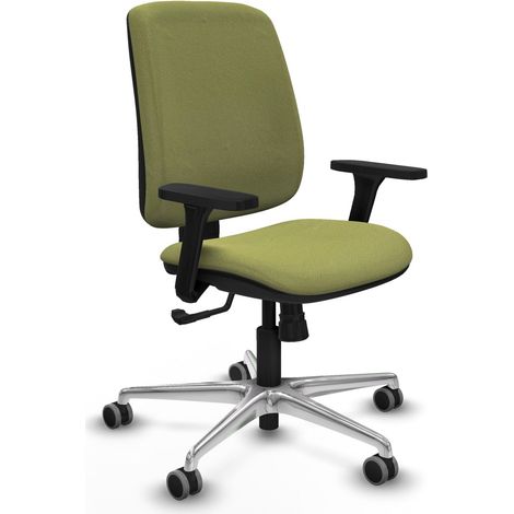 Silla de oficina piqueras y crespo Alares tela verde oliva (1/2)