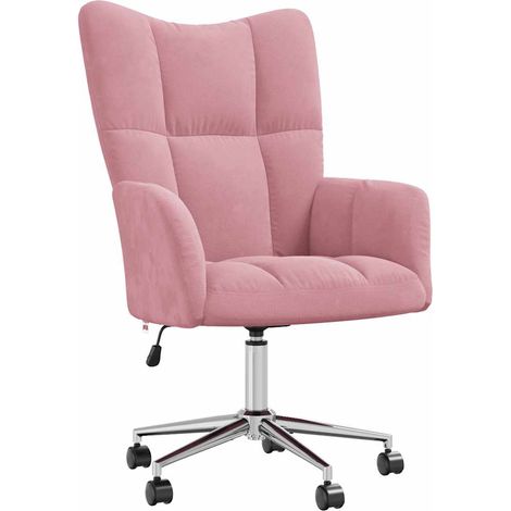 vidaXL Sedia Relax Rosa in Velluto (1/5)
