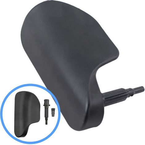 Poignée d'ouverture de capot (pièce de rechange) pour Audi TT et TTS (2007-2014). Plastique ABS noir. Installation par un professionnel recommandée. - 8J1823533C (1/5)