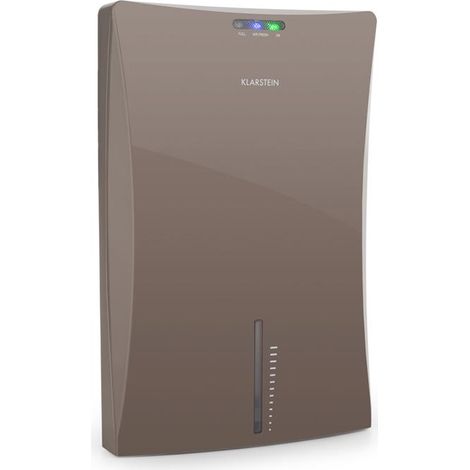 Klarstein – Déshumidificateur 0,7 l/j avec hygromètre intégré – Protection contre moisissures – Pour espaces confinés – 70 W – gris