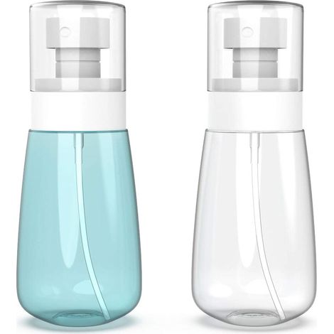 Lot de 2 flacon pulvérisateur, 60ml, Flacon pulvérisateur vide, Mini flacons rechargeables, Convient pour la maison et les voyages, 11.54 cm (1/5)