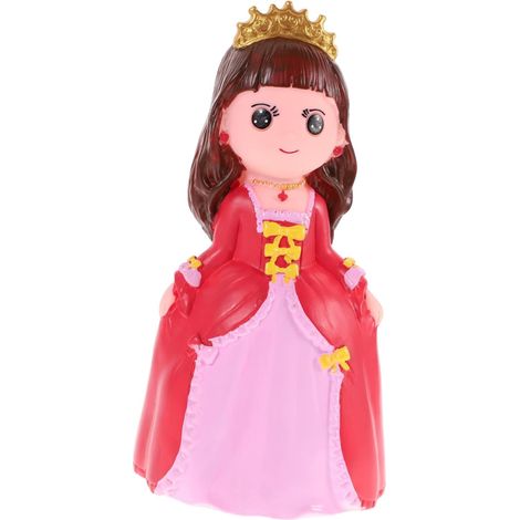Tirelire Fille Cartoon Grosse Taille Rose, Pot à Monnaie Décoratif, Rangement Pièces pour Garçon et Filles, Présent Anniversaire et Fête, Ornement Bureau Pratique (1/5)