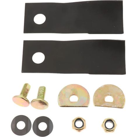 Ensemble de 2 pièces pour tondeuse à gazon, acier, 13 x 4,5 cm (1/5)