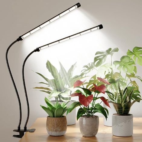 LED-Pflanzenlampe – Wachstumslampe – Vollspektrum – Höhenverstellbar – Weiß