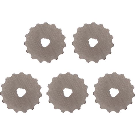 Lame de coupe tissu 45mm, 5 lames rotatives à rupture, couteaux de précision pour patchwork et couture, pack multipièces. (1/5)