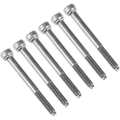 Stück 42 mm E-Gitarren-Stegschrauben mit Doppelverriegelung, Tremolo-Stegschrauben, schwarz vernickelt (1/5)
