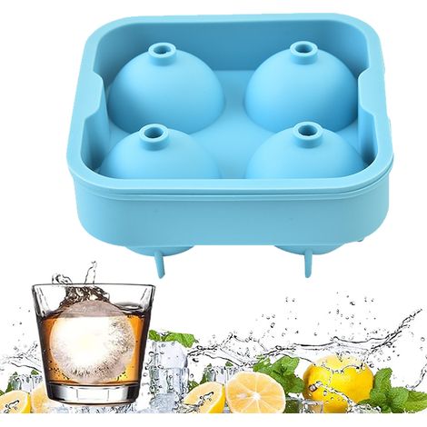 Moule À Glace Sphérique - Pour Boules De Glace De 55 Mm - Idéal Cocktail Whisky Scotch - Lot De 2 (1/5)