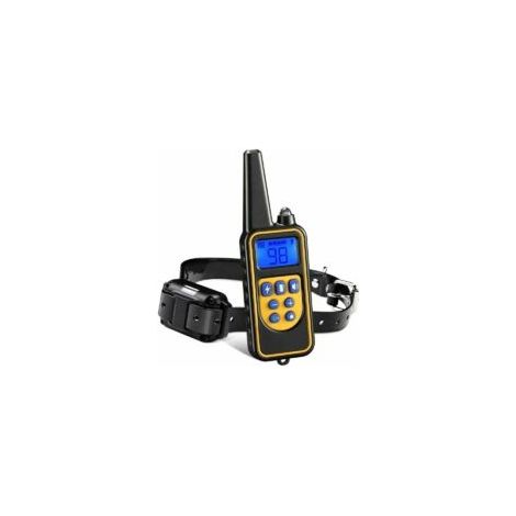 Collier de Dressage pour Chiens Rechargeable et IP67 Étanche avec Distance de 800m avec 99 Niveaux de Mode Vibration, Choc Electrique, Sonore