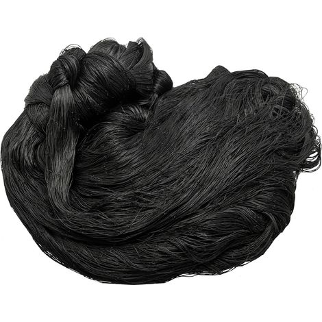 Filet de protection contre les oiseaux - 15 m x 15 m - Noir - Filet solide pour enclos à poulets - Filet de volière pour protéger les arbres fruitiers et les légumes contre les oiseaux (1/5)