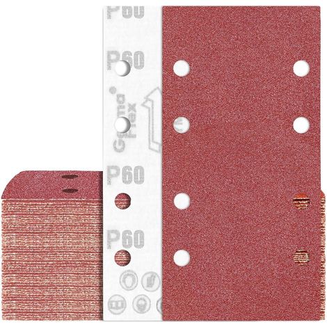 Schwingschleifer Schleifpapier 93x185 mm Klett P60 70 Stück (1/5)