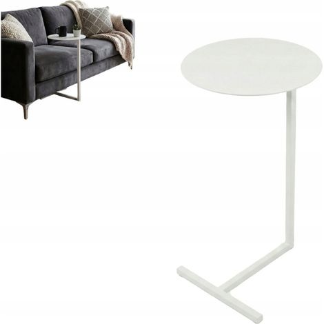 Mesa auxiliar para portátil Loft Metal Blanco Girona Fi 40x65 (1/5)
