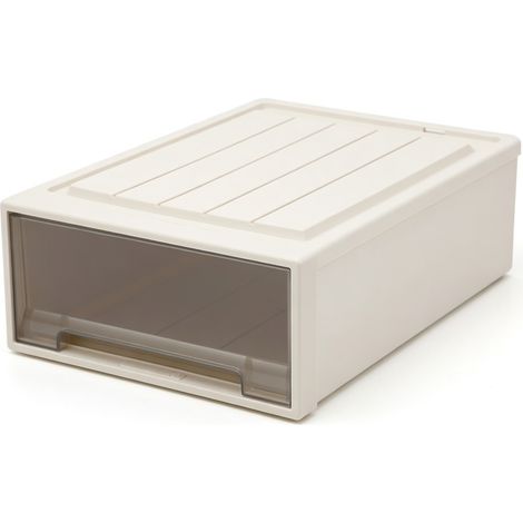 Boîte de rangement tiroir plastique transparent 50 x 40 x 25 (1/5)