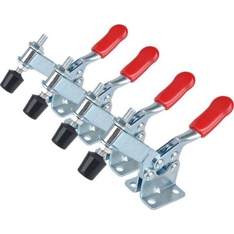 GH-201-B - Lot de 4 sauterelles à serrage vertical avec base horizontale - Capacité 90 kg (1/5)