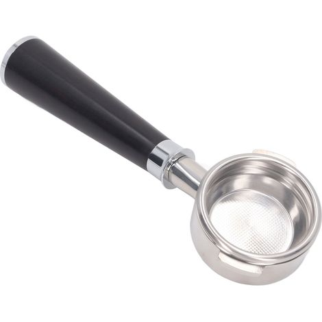 Griff für Kaffeesiebträger, 58 mm abnehmbarer, dreiteiliger, schaumfreier Siebträger aus Edelstahl, passend für Nuova Kaffeemaschinen, Material: Sandelholz (1/5)