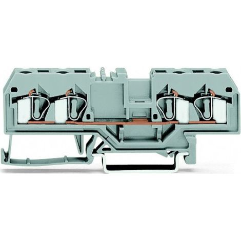 borne de connexion Wago 281-652 4 points de serrage rail DIN