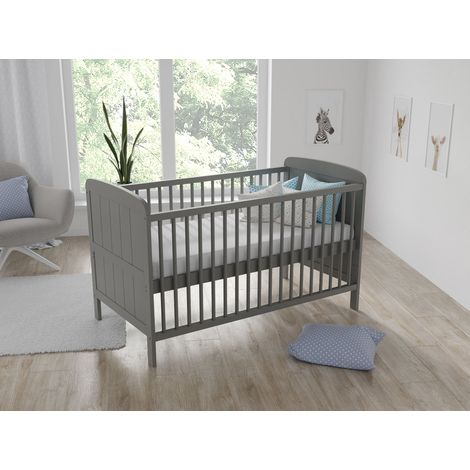 Maddox Cot Bed 140x70cm (Grey)