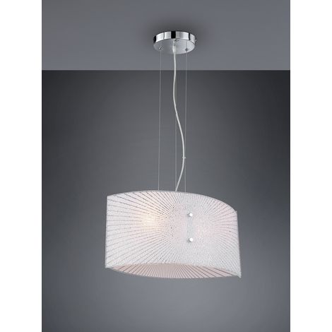 Lampada a Sospensione da Interno Attacco E27 in Metallo Cromo (1/5)