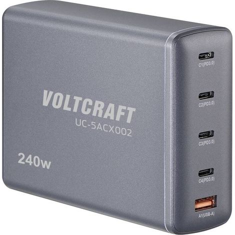 [GEBRAUCHT] B-Ware VOLTCRAFT UC-5ACX002 USB-Ladestation Tischladegerät Ladegerät Multistecker (1/2)