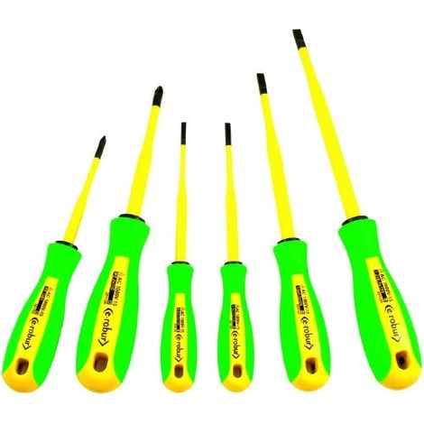 Outil de l'électricien e-robur slim 6 pièces isolées (1/2)