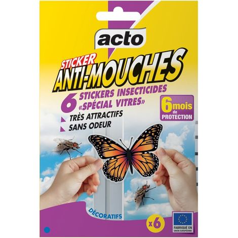 Sticker Anti-mouche Acto Protection Discrète Et Efficace Contre Les Mouches - Acto