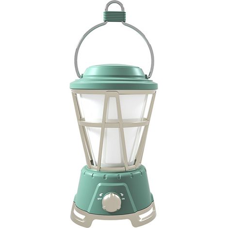 lampe de tente de camping extérieureLampe de camping rétroLampe portative, à piles, verte (1/5)
