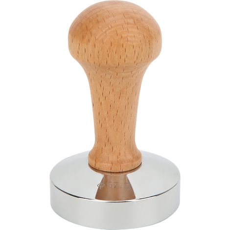 57.5mm tasseau à café en acier inoxydable avec manche en bois, accessoire pour machine à espresso (1/5)
