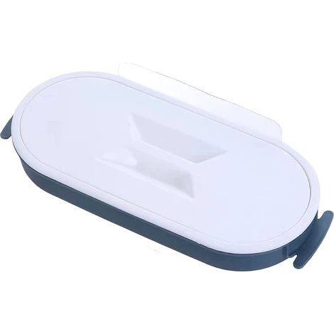 Support Accrocheable Pour Sac Poubelle - Support À Sacs En Plastique Avec Couvercle - Pour Cuisine Salle De Bain Buanderie - 24 x 11,5 cm - 1 Pièce (1/5)