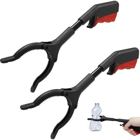 Pinza raccogli-rifiuti per anziani, 30 cm, pinza corta per giardino, casa e riciclaggio con impugnatura antiscivolo