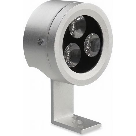 LedsC4 Midi - LED-Strahler mit Warmweiß 3000K. Durchmesser 7.4cm. Gehäuse aus Aluminium. Farbe Grau