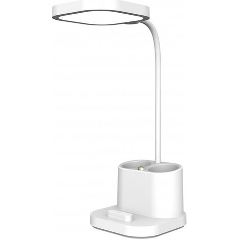 Platinet PDL008 moderne LED Schreibtischlampe weiß (1/5)