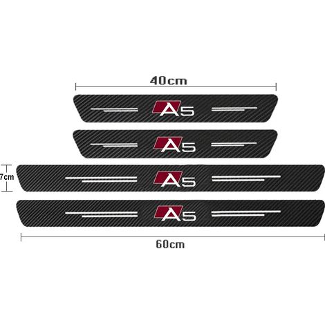 (4 pièces pour A5) Protections de seuil de porte en fibre de carbone pour Audi Sline RS TT A5 RS5 (2013-2022) - Accessoires (1/3)