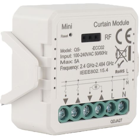 Module de rideau Tuya ZigBee, appareil intelligent pour la maison, application pour téléphone portable, contrôle à distance compatible avec Alexa pour la voix, doit être utilisé avec des passerelles (1/5)
