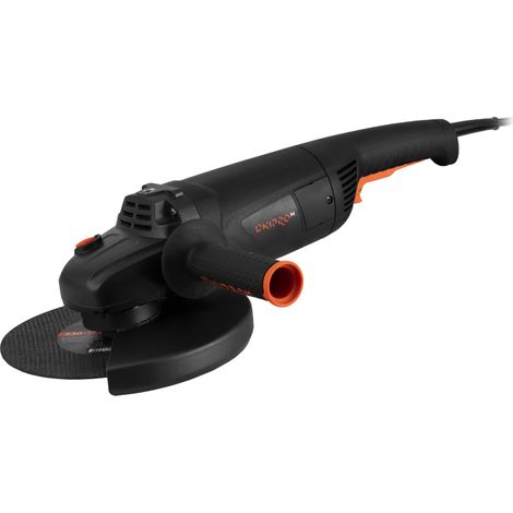 Dnipro-M Amoladora Angular 2600W 230 mm, 6500 RPM, Profesional, Arranque Suave, Motor Reforzado, Empuñadura Ergonómica, Uso Industrial para Metal y Hormigón. GL-280