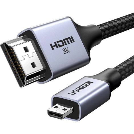 Cable micro HDMI - HDMI 8K UGREEN HD164 1m